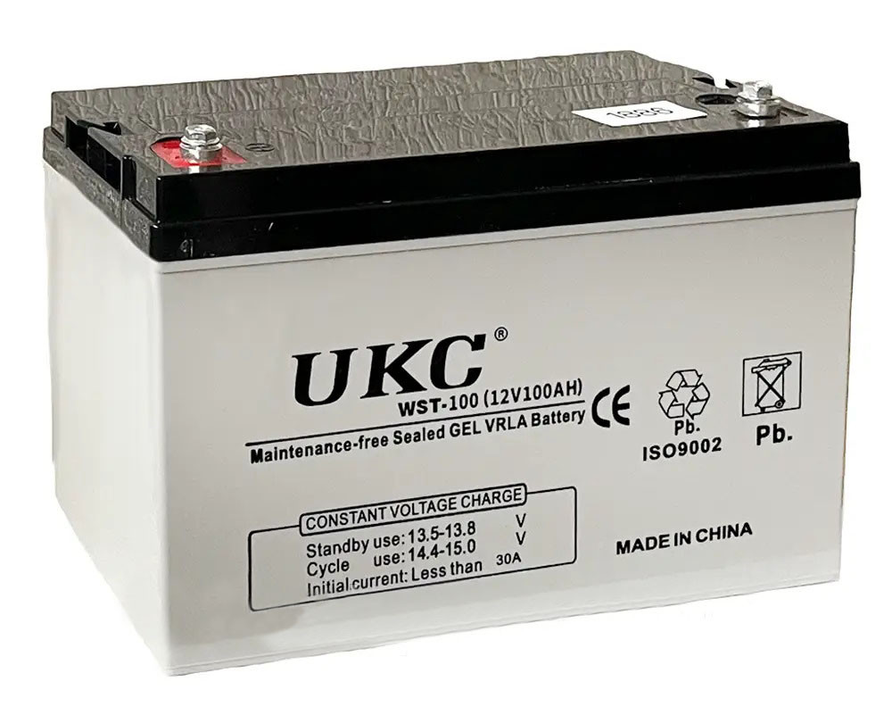 Гелевий побутовий акумулятор UKC на 100 Ah 12V GEL Battery