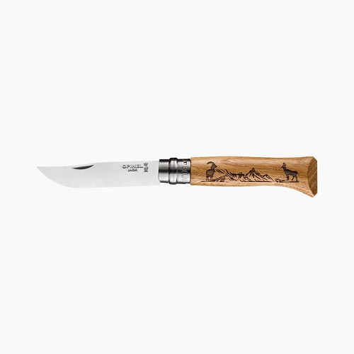 Ніж Opinel Animalia Oak No.08 VRI Chamois (002336)
