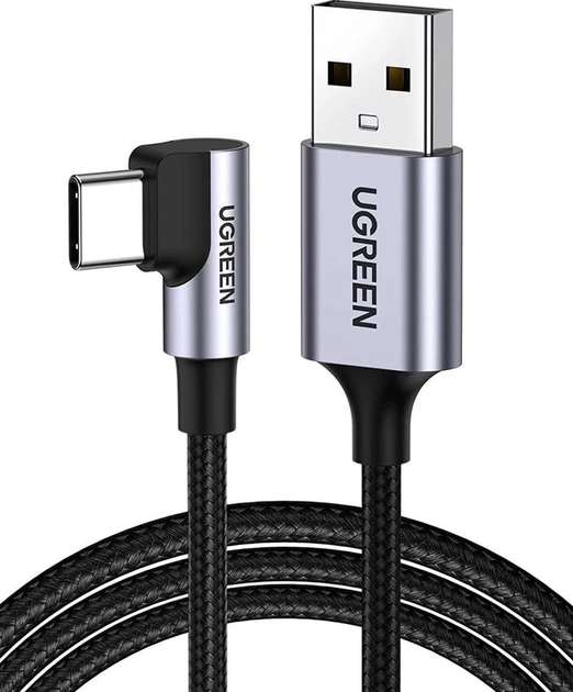 Кабель UGREEN Type-C Aluminum Braid 1м Black, фото 1
