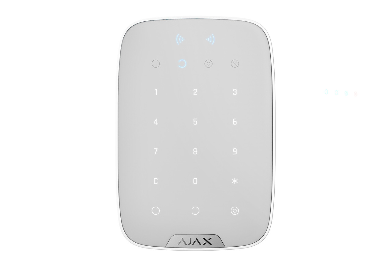Бездротова клавіатура Ajax KeyPad Plus білий (Україна)