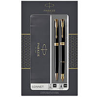 Набор ручек Parker SONNET 17 Black Lacquer GT FP+BP в подар.уп. DUOSETS 86 092b19 MK official