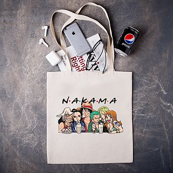 Шоппер з принтом аніме "N.A.K.A.M.A"