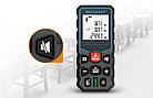 Лазерний далекомір Mileseey X5 40 метрів. Лазерна електронна рулетка на батарейках, фото 4