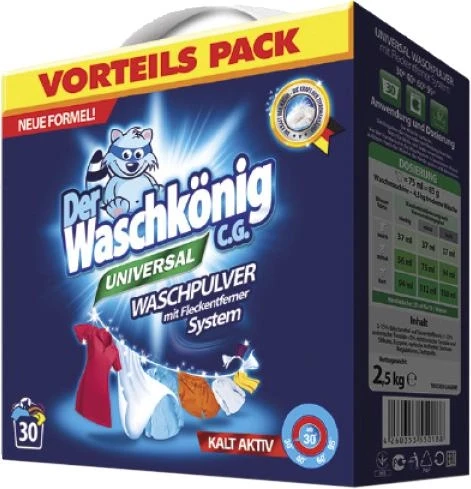 Пральний порошок Waschkonig Universal, 30 прань (2,5кг.)
