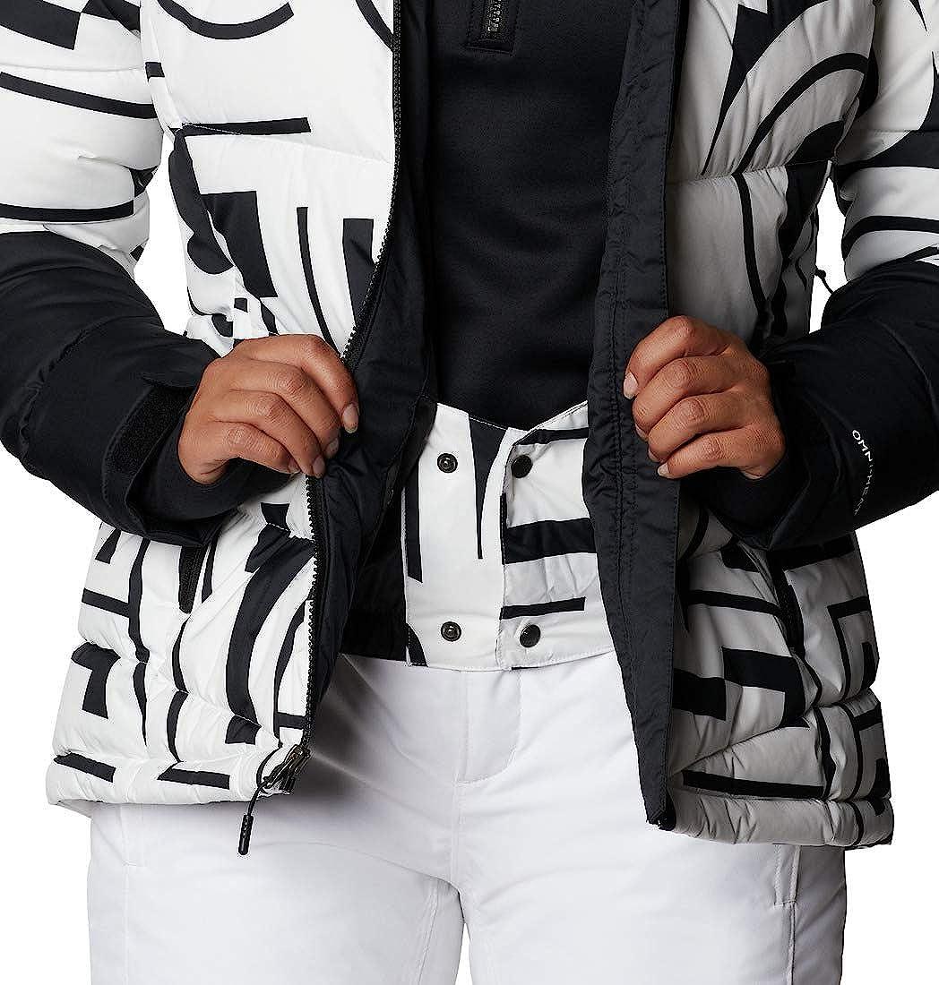 White Typo Print/Black X-Large Женская утепленная куртка Columbia Abbott Peak - фото 9 - id-p1909763998