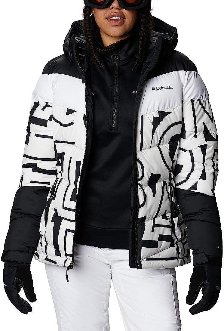 White Typo Print/Black X-Large Женская утепленная куртка Columbia Abbott Peak - фото 10 - id-p1909763998