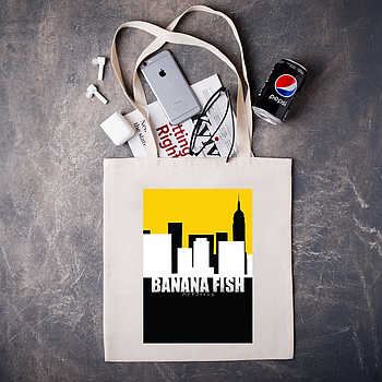 Шоппер,сумка з принтом аніме на подарунок "BANANA FISH"