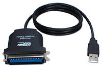 Адаптер Dynamode USB 2.0 A Male - LPT Bitronics 36-pin Male кабель 1,8 м, чипсет CH340, Win 10/8