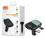 FM-модулятор трансмітер блютуз LDNIO C706Q Bluetooth адаптер зарядний ранок 2 USB Чорний, фото 7