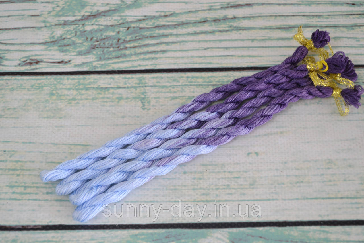 Муліне ручного фарбування №2-11 основа -  муліне DMC, фото 1