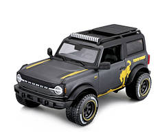 Автомодель Maisto 1:24 Ford Bronco Badlands 2021 сірий металік (32541 met. grey)