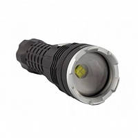 Ручний акумуляторний ліхтар в алюмінієвому корпусі Bailong BL-A72-P50 чорного кольору