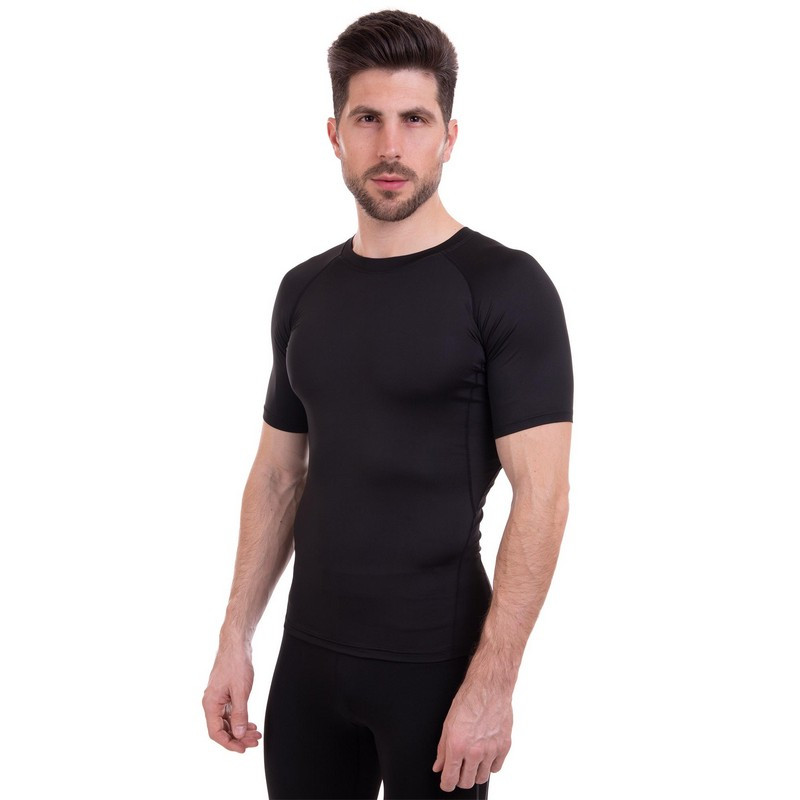 Футболка компресійна чоловіча Zelart Lidong 1103 розмір L (46-48) Black