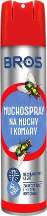 Спрей від мух,комарів та інших літаючих Мухоспрей Bros 400мл, фото 2