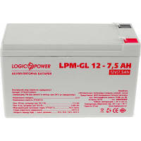 Батарея к ИБП LogicPower LPM-GL 12В 7.5Ач (6562) - Вища Якість та Гарантія!