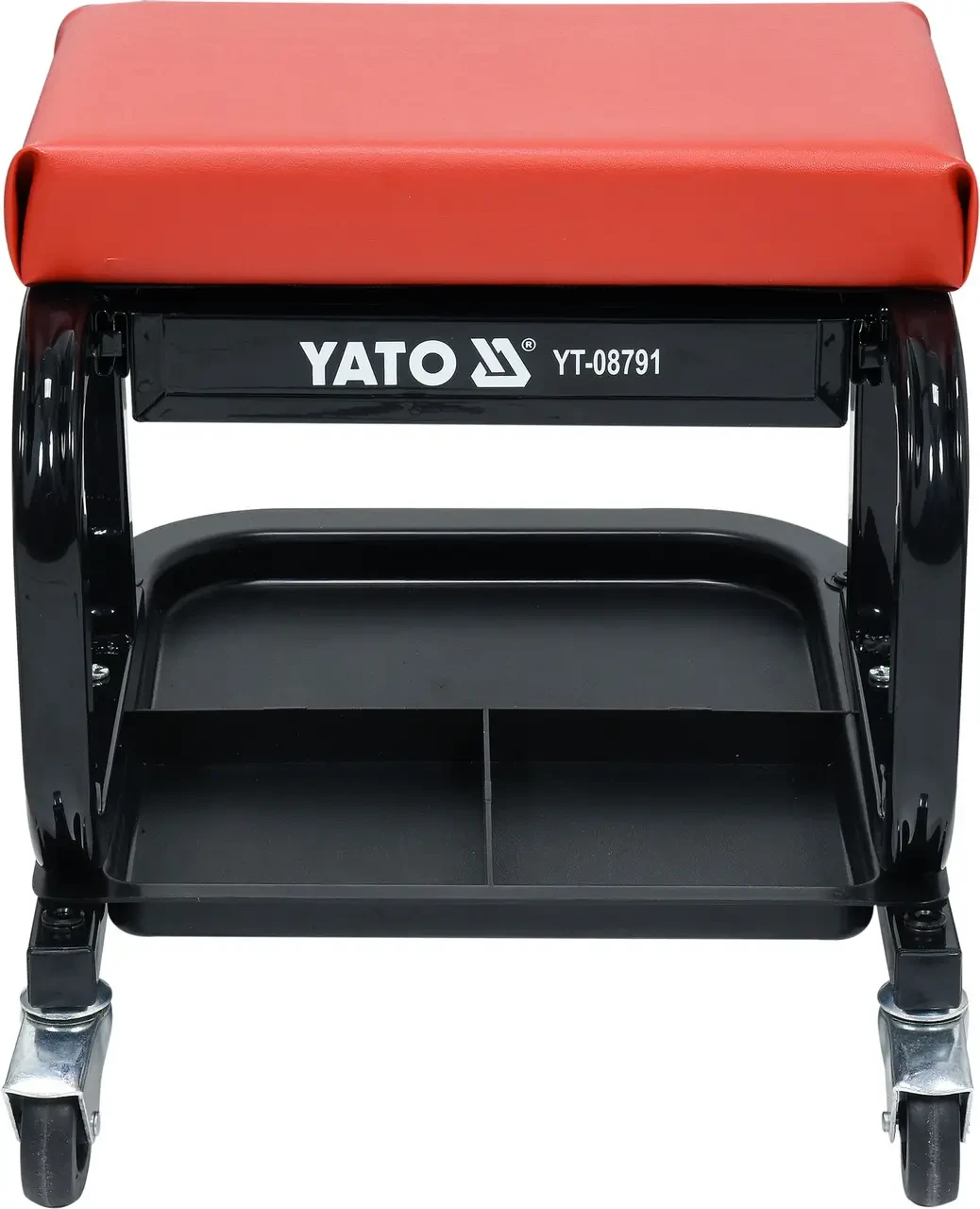 ТАБУРЕТ НА КОЛЕСАХ З ШУХЛЯДОЮ 440 X 360 X 390 ММ 150 КГ YATO YT-08791, фото 1