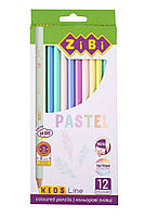 Олівці кольорові ZiBi Kids Line Pastel 12 кольорів