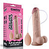 Фалоімітатор реалістичний з функцією імітації сім'явипорскування, 23 см Soft Ejaculation Cock With Ball, фото 8