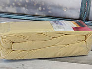 Трикотажне простирадло на гумці з наволочками 180*200+25 ТМ Bestclass Home Туреччина колір жовтий