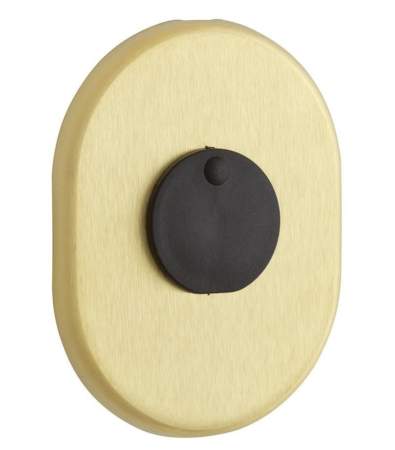 Накладка DiSec KT2140 OMEGA OVAL зі шторкою латунь матова (Італія)