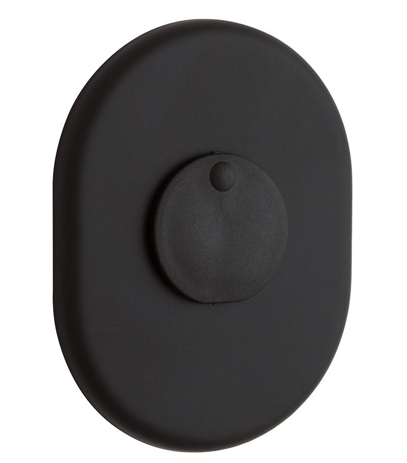 Накладка DiSec KT2140 OMEGA OVAL зі шторкою чорна фарба (Італія)