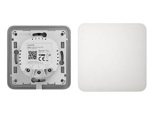 Ajax SoloButton (1-gang / 2-way) White Кнопка для одноклавішного чи прохідного вимикача