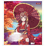 Набір шкаільних зошитів 20шт 1Вересня Sakura girls 24 аркушів клітинка 766623, фото 2