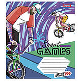 Набір шкаільних зошитів 20шт  1Вересня Sport games 24 аркушів клітинка 766624, фото 3