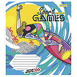 Набір шкаільних зошитів 20шт  1Вересня Sport games 24 аркушів клітинка 766624, фото 4