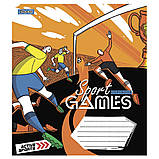Набір шкаільних зошитів 20шт  1Вересня Sport games 24 аркушів клітинка 766624, фото 6
