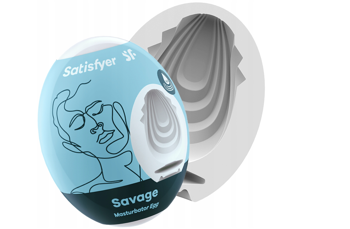Сучасний чоловічий міні-мастурбатор у яйці Satisfyer SF Masturbator Eggs зелений