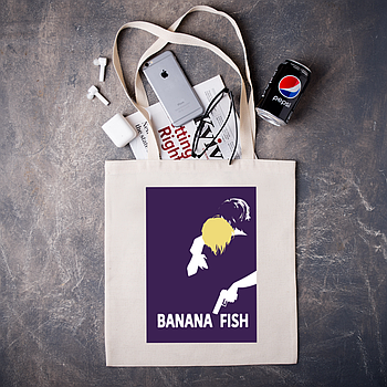 Шоппер,сумка з принтом аніме "Banana Fish"