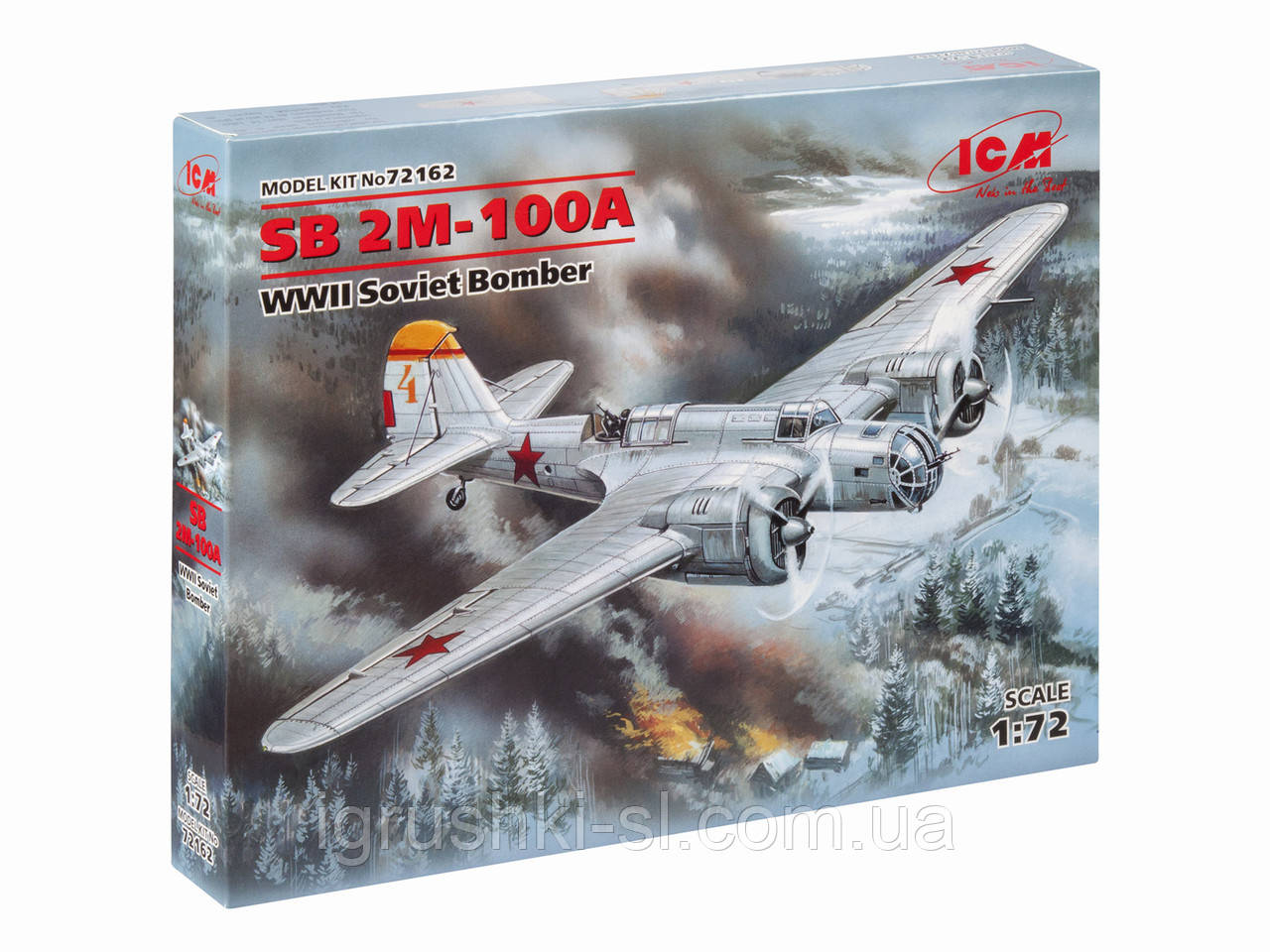 Збірна модель (1:72) Радянський бомбардувальник SB 2M-100A