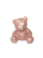 Шоколадная фигурка "Мишка Премиум" перламутровый розовый