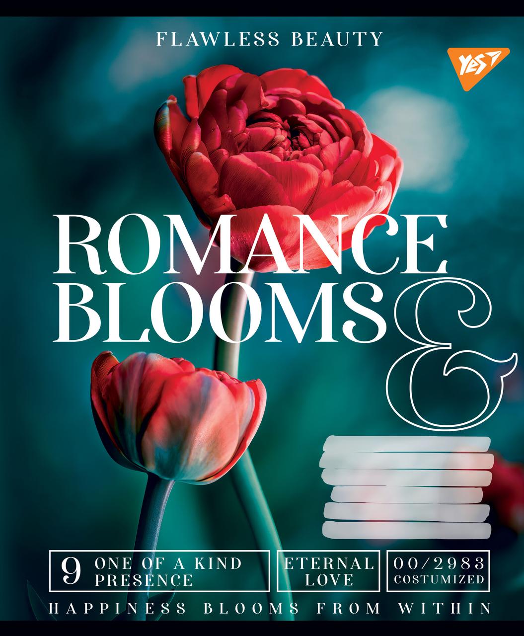 Набір шкільних зошитів 15шт А5/36 кл. YES Romance blooms 766415