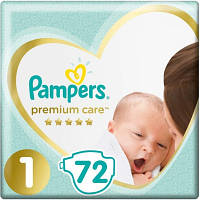 Оригінал! Подгузники Pampers Premium Care Розмір 1 (2-5 кг) 72 шт (8006540858073) | T2TV.com.ua