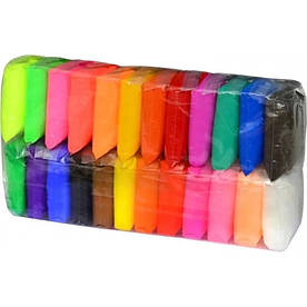 Повітряний легкий пластилін Hipe 24 кольори 195 г