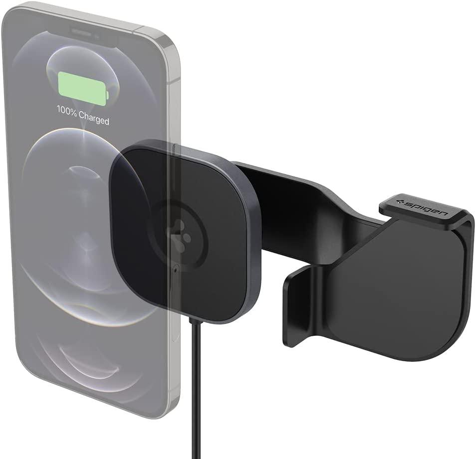 Магнітний автотримач Spigen OneTap Pro (Mag Fit) ITT90W - Tesla 3/Y/X(2021) / S(2021), Black (ACP03844), фото 1