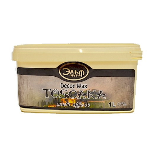 DECOR WAX TOSCANA 1л, Захисний Віск матовий тм Ельф-Декор