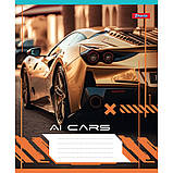 Набір шкаільних зошитів 10шт  1Вересня AI cars 60 аркушів лінія 766750, фото 3