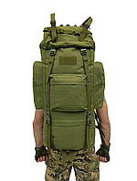 Тактический большой армейский рюкзак 100 л, Тактический рюкзак рамный большой, Качественный военный рюкзак