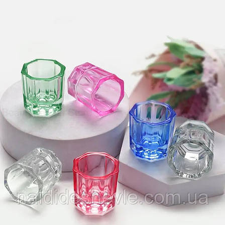 Скляний стаканчик для мономеру, акрилу, змішування лаків, фото 2