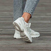 Круті жіночі кросівки Нью Беленс 530. Світлі кроси для дівчат New Balance 530., фото 10