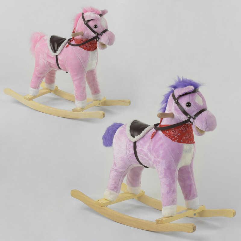 Качалка-конячка 34510 (8) 2 кольори, звукові ефекти,