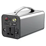 Портативна зарядна станція повербанк Power Station 220V/2xUSB, 68000 mAh 180W, фото 7