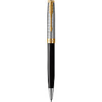 Ручка шариковая Parker SONNET 17 Metal & Black Lacquer GT BP 68 132 MK official