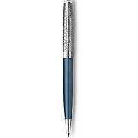 Ручка шариковая Parker SONNET 17 Metal & Blue Lacquer CT BP 68 432 MK official