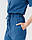 Медичний комбінезон жіночий Даллас синій, фото 6