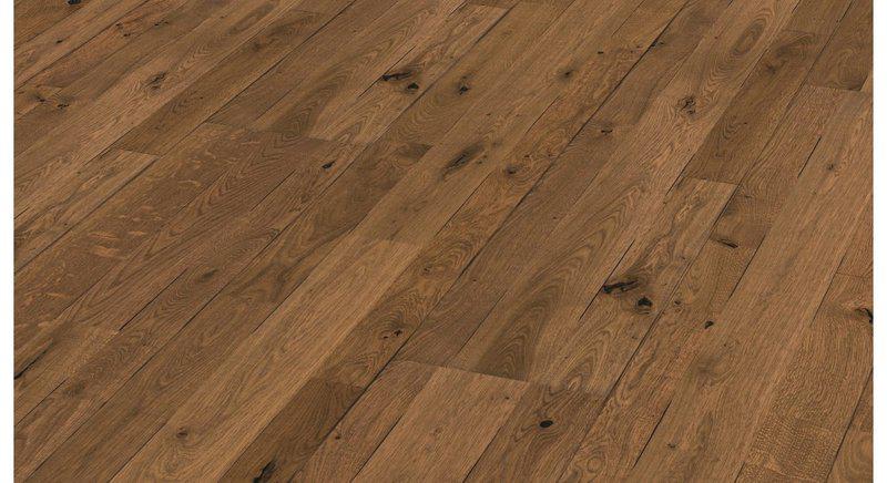 Паркетна дошка MEISTER PC 400 STYLE 8590 Antique brown oak brushed Дуб античний коричневий, браш.