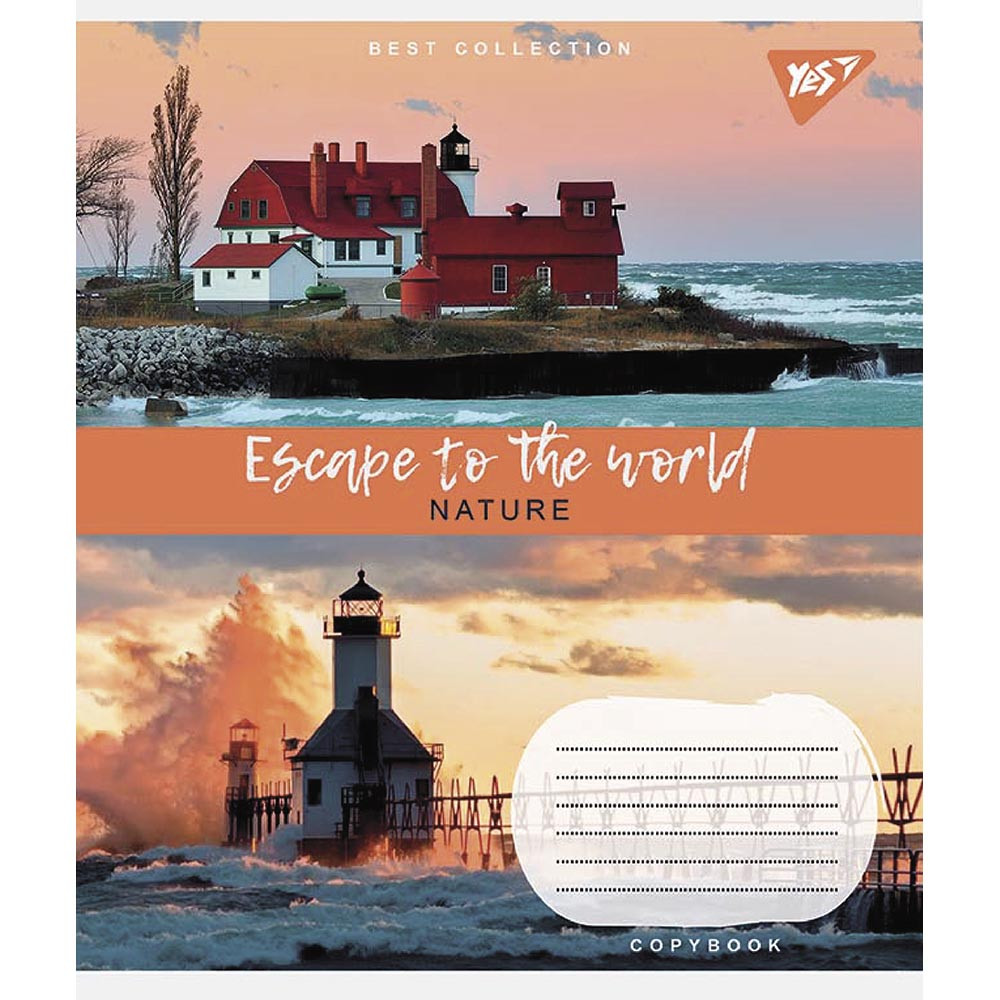 Набір шкаільних зошитів 5шт  Yes Escape to the world 96 аркушів лінія 766770